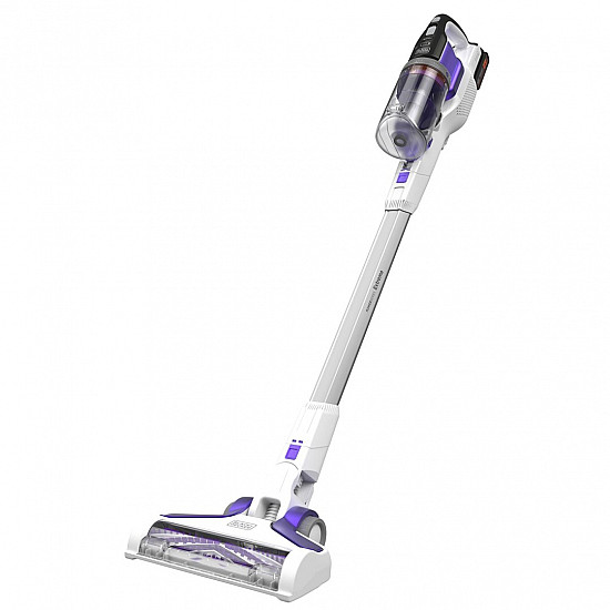 Black & Decker BHFEV1825CP stick vacuum/electric broom 2-in-1 stick vacuum Battery Dry Bagless White 2.5 Ah