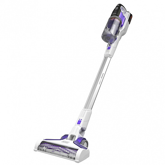 Black & Decker BHFEV1825CP stick vacuum/electric broom 2-in-1 stick vacuum Battery Dry Bagless White 2.5 Ah