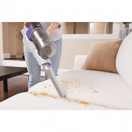 Black & Decker BHFEV1825CP stick vacuum/electric broom 2-in-1 stick vacuum Battery Dry Bagless White 2.5 Ah