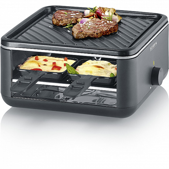 Black Line Lite Mini-Raclette-Grill RG 2360 schwarz, 800 Watt