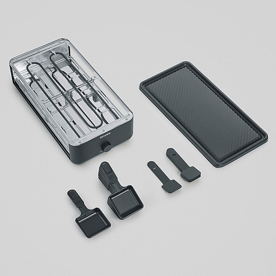 Black Line Lite Raclette-Grill RG 2365 schwarz, 1.300 Watt