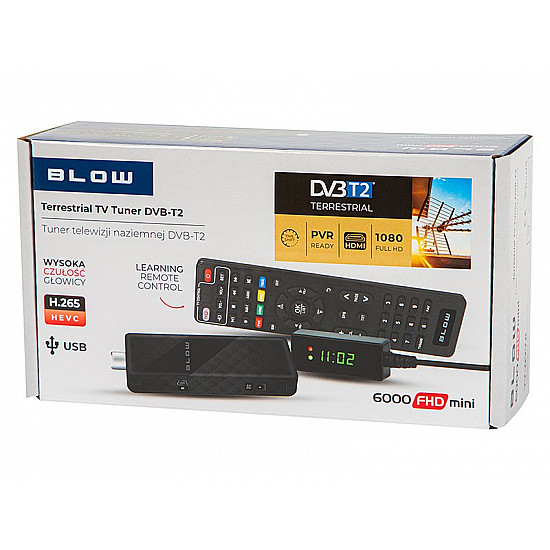 BLOW TUNER DVB-T2 6000FHD MINI H.265