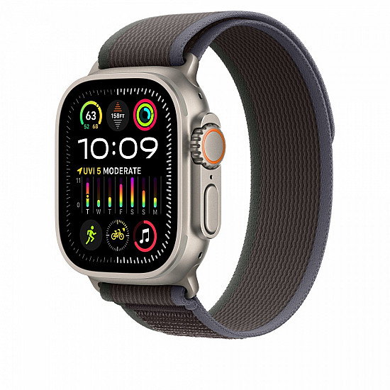 Apple Trail Loop Band, Blue/Black, 42 (Series 1/2/3)/44/45/46/49 mm, MT613ZM/A