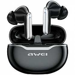 Awei Headphones + AWEI Docking Station, Bluetooth 5.3 TWS, (T50), Black AWEI