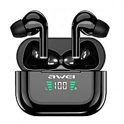 AWEI BLUETOOTH 5.1 T29P TWS + HEADPHONES + BLACK / BLACK DOCKING STATION