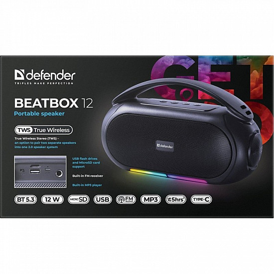 Bluetooth Speaker Beatb OX 12 16W BLACK