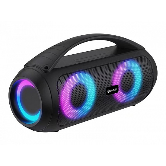 Bluetooth Speaker Denver BTG-616 with handle and LED lighting