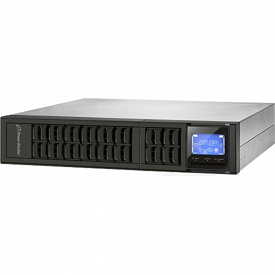 POWERWALKER VFI 2000 CRM LCD UPS On-Line 2000VA 19 2U 4x IEC USB/RS-232 LCD Rack/Tower