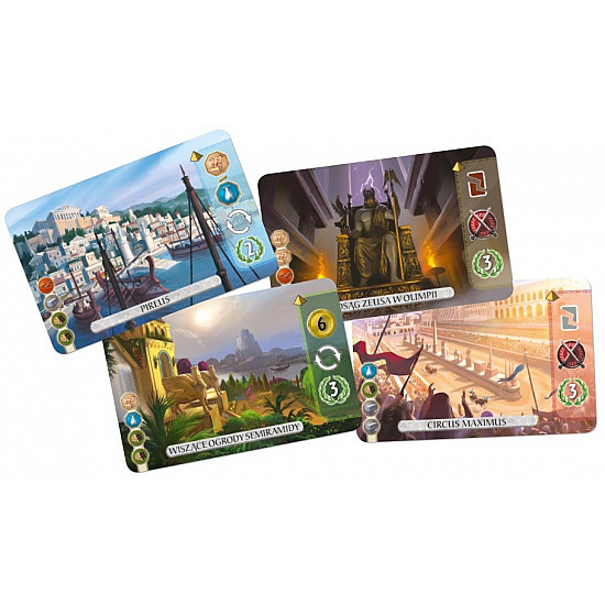 Board game 7 WONDERS OF THE WORLD - DUEL (POLISH VERSION)