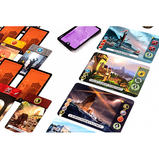 Board game 7 WONDERS OF THE WORLD - DUEL (POLISH VERSION)