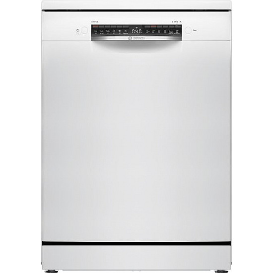 BOSCH Free standing dishwasher SMS4HVW00E, 60 cm, energy class D, AquaStop, Home connect, 3rd drawer, White