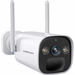 Foscam BP4 WLAN Überwachungskamera inkl. Solarpanel 4MP (2560x1440), Akku-/Solarbetrieb, Nachtsicht in Farbe