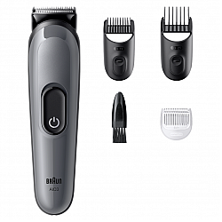 Braun 4-in-1 Grooming Kit | All-in-One Series 3 AIO3500 | Cordless | Number of length steps 14 | Black