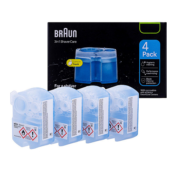 Braun 3-in-1 ShaverCare cleaning cartridges 4-pack Braun