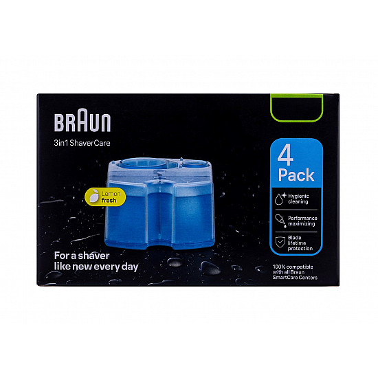 Braun 3-in-1 ShaverCare cleaning cartridges 4-pack Braun