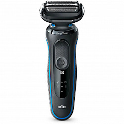 Braun 51-B1000s, Foil shaver, Black, Blue, Power, AC/Battery, Lithium-Ion (Li-Ion), 50 min
