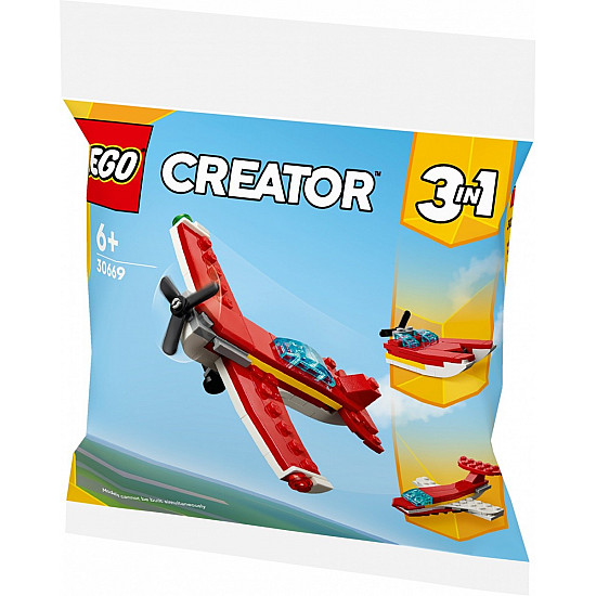 LEGO Creator 3w1 30669 Kultowy Czerwony Samolot