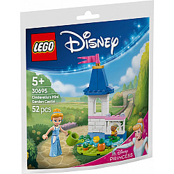 30695 Disney Princess Cinderellas Mini-Gartenschloss, Konstruktionsspielzeug