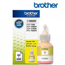 BROTHER BT5000Y Tusz Brother BT5000Y yellow 5 000str DCPT300 / DCPT500W / DCPT700W