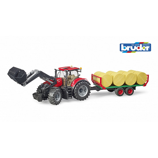 Bruder Case Tractor with loader and trailer