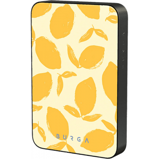 BURGA Magnetic Powerbank 5.000mAh Lemon Tart gunmetal