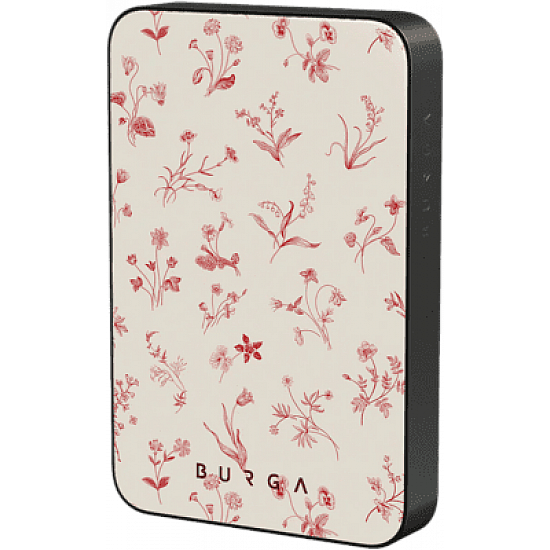 BURGA Magnetic Powerbank 5.000mAh Prairie gunmetal