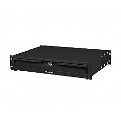 CABINET DRAWER 19 2U 360MM BLACK LANBERG (2U/483X360MM LOAD CAPACITY UP TO 90KG, 4-POINT INSTALLATION)