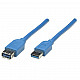 Cable 2m, USB A/USB A, M/FM