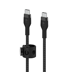 Belkin CAB011bt2MBK BOOST CHARGE™ USB-C do USB-C 2.0 silikonowy w oplocie 2m czarny