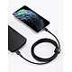 Aukey CB-CL03 nylonowy Lightning-USB C USB Power Delivery USB-PD 2m certyfikat MFi Apple czarny