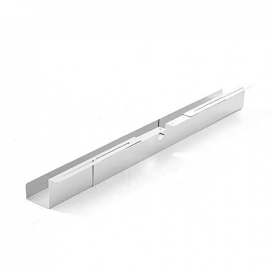 Cable management tray, adjustable 920-1500x120x115mm, White