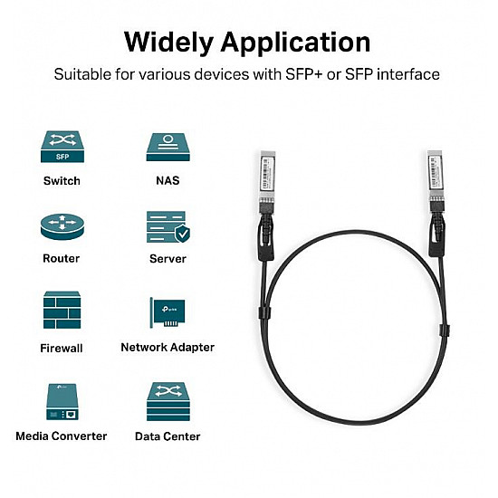 TL-SM5220-1M V1 10GBase direct connection cable SFP+ (M) to SFP+ (M) 1 m twinaxial passive