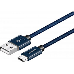Kabel USB A 2.0 / USB C transfer danych 480Mb/s /3A