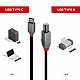 0.5M USB 2.0 TYP C AN B KABEL ANTHRA LINE