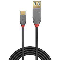 0.15M USB 3.2 10GBIT/ TYP C AN A ADAPTERKABEL ANTHRA LINE