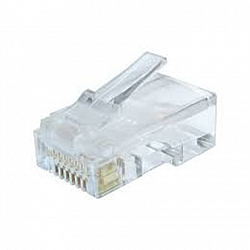 Cablexpert Modular plug (adapter) 8P8C for solid CAT6 LAN cable, 10 pcs per bag