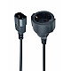 GEMBIRD PC-SFC14M-01 Gembird adapter zasilania IEC320 C14 -> SCHUKO (F) na kablu 15 cm