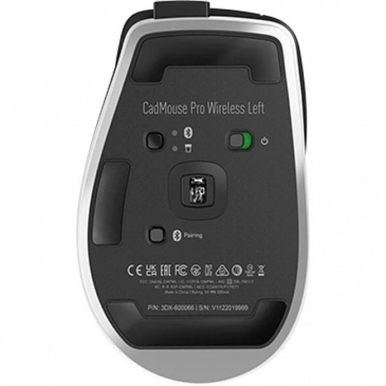 CadMouse Pro Wireless Left Mouse ergonomic For left-handers 7 buttons wireless Bluetooth, 2.4 GHz, U