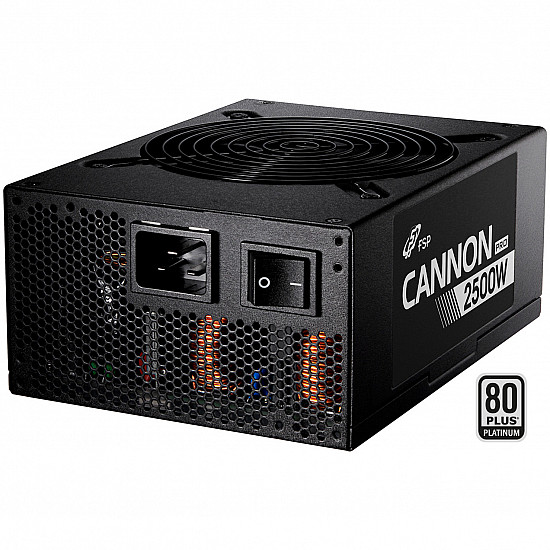 CANNON PRO 2500, PC-Netzteil schwarz, 4x 12-Pin, 3x PCIe, Kabelmanagement, 2500 Watt