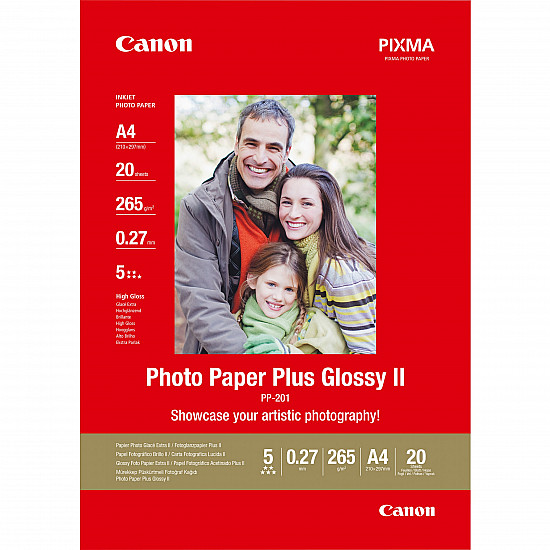 Papier Canon PP-201 Glossy II Photo Paper Plus A4 20 arkuszy 2311B019