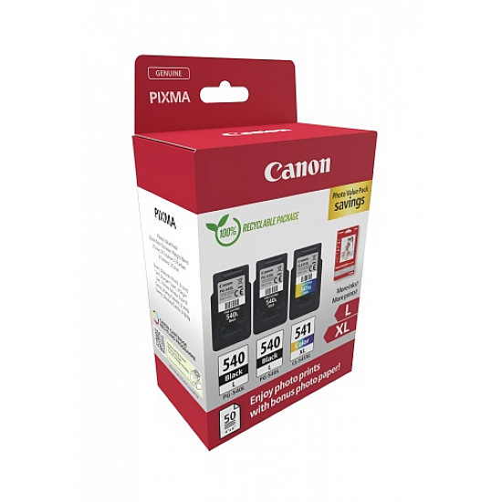 Canon PG-540L/CL-541XL (5224B015) Photo value pack Ink Cartridge Multipack, BK/CMY