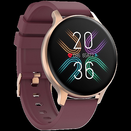 Smartwatch Badian SW-68 rose-gold red 45mm EN
