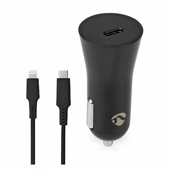 Car charger 20W 1.67 2.22 3.0 A - 1 Output - Port type USB-C - Lightning 8-pin