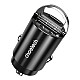 Car Charger Choetech TC0006 1x USB-A, 1x USB-C 30W PD 3.0 (black)