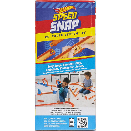 Hot Wheels Track Creator Triple Loop Pack & 1:64 Scale Toy Car, Track-Building Set