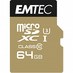 EMTEC SpeedIN' - Flash-Speicherkarte (microSDXC-an-SD-Adapter inbegriffen)