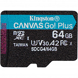 Canvas Go! Plus 64 GB microSDXC, Speicherkarte schwarz, UHS-I U3, Class 10, V30, A2