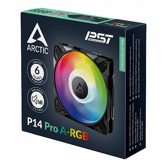 ARCTIC P14 Pro A-RGB Fan 1-pack Sort 140 mm