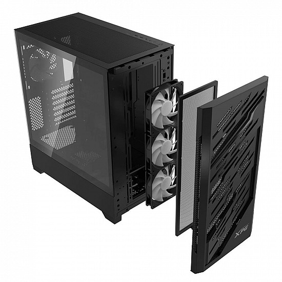 ADATA STARKER AIR BTF MidiTower ATX EATX MicroATX MiniITX Color Black STARKERAIRBTFMTA-BKCWW