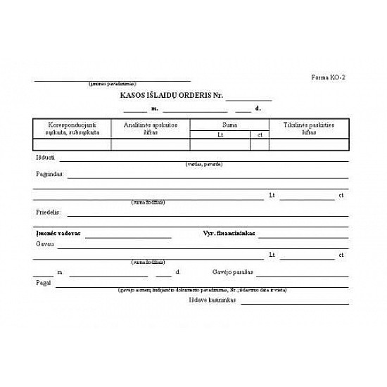 Cash out warrants, A5 (100)  0720-043